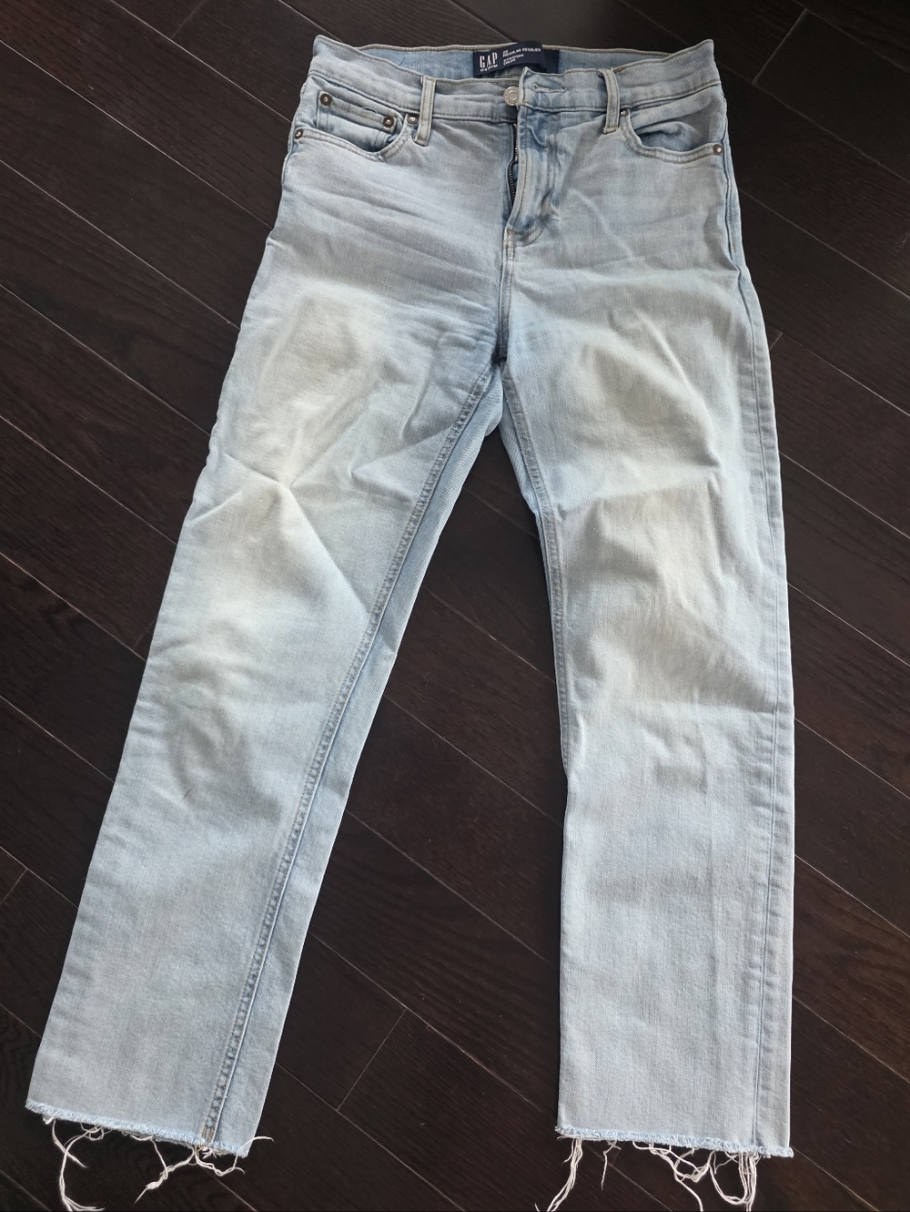 GAP Light Wash Straight Leg Jeans - Light Blue